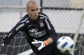 Julio Cesar durante o treino desta manh no CT Joaquim Grava, no Parque Ecolgico do Tiete, o prximo jogo ser contra o Ava, domingo, dia 30/10, no Pacaembu, vlida pela 32 rodada do Brasileiro 2011