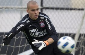 Julio Cesar durante o treino desta manh no CT Joaquim Grava, no Parque Ecolgico do Tiete, o prximo jogo ser contra o Ava, domingo, dia 30/10, no Pacaembu, vlida pela 32 rodada do Brasileiro 2011