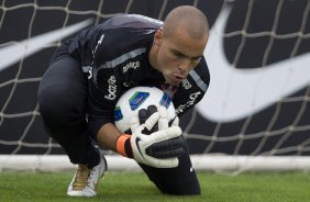 Julio Cesar durante o treino desta manh no CT Joaquim Grava, no Parque Ecolgico do Tiete, o prximo jogo ser contra o Ava, domingo, dia 30/10, no Pacaembu, vlida pela 32 rodada do Brasileiro 2011