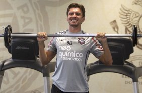 Paulo Andr durante o treino desta manh no CT Joaquim Grava, no Parque Ecolgico do Tiete, o prximo jogo ser contra o Ava, domingo, dia 30/10, no Pacaembu, vlida pela 32 rodada do Brasileiro 2011