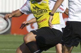 Adriano e Paulo Andr durante o treino desta tarde no CT Joaquim Grava, no Parque Ecolgico do Tiete, o prximo jogo ser contra o Ava, domingo, dia 30/10, no Pacaembu, vlida pela 32 rodada do Brasileiro 2011