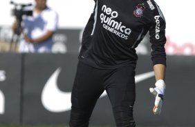 Julio Cesar durante o treino desta tarde no CT Joaquim Grava, no Parque Ecolgico do Tiete, o prximo jogo ser contra o Ava, domingo, dia 30/10, no Pacaembu, vlida pela 32 rodada do Brasileiro 2011