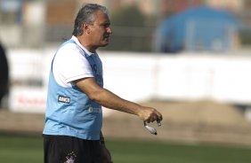 Tite durante o treino desta tarde no CT Joaquim Grava, no Parque Ecolgico do Tiete, o prximo jogo ser contra o Ava, domingo, dia 30/10, no Pacaembu, vlida pela 32 rodada do Brasileiro 2011