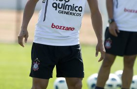 Emerson durante o treino desta manh no CT Joaquim Grava, no Parque Ecolgico do Tiete, o prximo jogo ser contra o Ava, amanh, domingo, dia 30/10, no Pacaembu, vlida pela 32 rodada do Brasileiro 2011