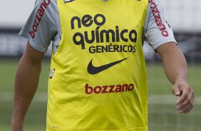 Emerson durante o treino desta manh no CT Joaquim Grava, no Parque Ecolgico do Tiete, o prximo jogo ser contra o Amrica-MG, domingo, dia 05/11, no Parque do Sabia, em Uberlandia/MG, vlida pela 33 rodada do Brasileiro 2011