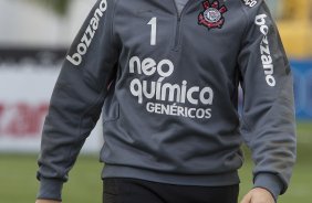 Julio Cesar durante o treino desta manh no CT Joaquim Grava, no Parque Ecolgico do Tiete, o prximo jogo ser contra o Amrica-MG, domingo, dia 05/11, no Parque do Sabia, em Uberlandia/MG, vlida pela 33 rodada do Brasileiro 2011