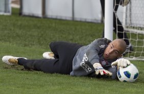 Julio Cesar durante o treino desta manh no CT Joaquim Grava, no Parque Ecolgico do Tiete, o prximo jogo ser contra o Amrica-MG, domingo, dia 05/11, no Parque do Sabia, em Uberlandia/MG, vlida pela 33 rodada do Brasileiro 2011