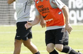 Chico durante treino do Corinthians realizado no Centro de treinamento Joaquim Grava