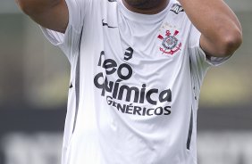Adriano durante o treino desta tarde no CT Joaquim Grava, no Parque Ecolgico do Tiete, o prximo jogo ser contra o Atltico-PR, domingo, dia 12/11, no estdio do Pacaembu, vlida pela 34 rodada do Brasileiro 2011