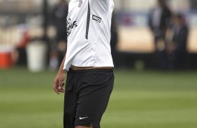 Adriano durante o treino desta tarde no CT Joaquim Grava, no Parque Ecolgico do Tiete, o prximo jogo ser contra o Atltico-PR, domingo, dia 12/11, no estdio do Pacaembu, vlida pela 34 rodada do Brasileiro 2011