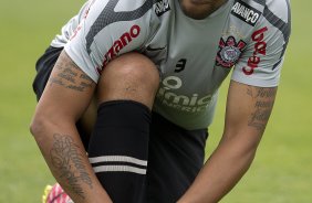 Adriano durante o treino esta manh no CT Joaquim Grava, no Parque Ecolgico do Tiete, o prximo jogo ser contra o Atltico-PR, amanh, domingo, dia 13/11, no estdio do Pacaembu, vlida pela 34 rodada do Brasileiro 2011