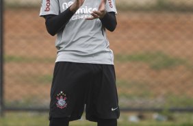 Liedson durante o treino esta manh no CT Joaquim Grava, no Parque Ecolgico do Tiete, o prximo jogo ser contra o Atltico-PR, amanh, domingo, dia 13/11, no estdio do Pacaembu, vlida pela 34 rodada do Brasileiro 2011