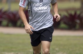 Willian durante o treino esta manh no CT Joaquim Grava, no Parque Ecolgico do Tiete, o prximo jogo ser contra o Atltico-PR, amanh, domingo, dia 13/11, no estdio do Pacaembu, vlida pela 34 rodada do Brasileiro 2011