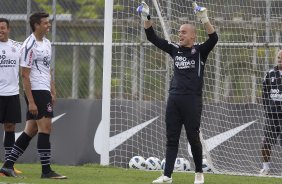 Julio Cesar durante o treino desta tarde no CT Joaquim Grava, no Parque Ecolgico do Tiete, o prximo jogo ser contra o Atltico-MG, domingo dia 20/11, no estdio do Pacaembu, vlida pela 36 rodada do Brasileiro 2011