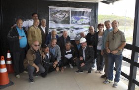 O presidente do Corinthians Andres Sanchez visita esta manha, as obras do futuro estádio do Corinthians, que será palco da abertura da Copa do Mundo 2014 - São Paulo/Brasil - 19/11/2011