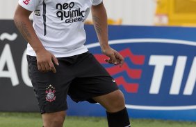 Adriano durante o treino desta manhã no CT Joaquim Grava, no Parque Ecológico do Tiete, o próximo jogo será contra o Figueirense/SC, domingo dia 26/11, no estádio Orlando Scarpelli, válida pela 37ª rodada do Brasileirão 2011