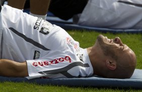 Alessandro durante o treino desta manhã no CT Joaquim Grava, no Parque Ecológico do Tiete, o próximo jogo será contra o Figueirense/SC, domingo dia 26/11, no estádio Orlando Scarpelli, válida pela 37ª rodada do Brasileirão 2011