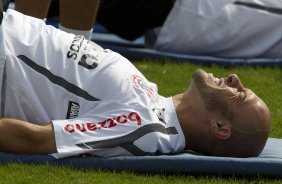 Alessandro durante o treino desta manh no CT Joaquim Grava, no Parque Ecolgico do Tiete, o prximo jogo ser contra o Figueirense/SC, domingo dia 26/11, no estdio Orlando Scarpelli, vlida pela 37 rodada do Brasileiro 2011