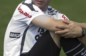 Chicão durante o treino desta manhã no CT Joaquim Grava, no Parque Ecológico do Tiete, o próximo jogo será contra o Figueirense/SC, domingo dia 26/11, no estádio Orlando Scarpelli, válida pela 37ª rodada do Brasileirão 2011