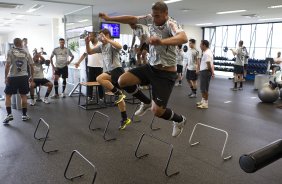 Adriano durante o treino desta manh no CT Joaquim Grava, no Parque Ecolgico do Tiete, o prximo jogo ser contra o Figueirense/SC, domingo dia 26/11, no estdio Orlando Scarpelli, vlida pela 37 rodada do Brasileiro 2011