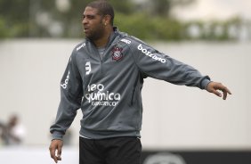 Adriano durante o treino desta manh no CT Joaquim Grava, no Parque Ecolgico do Tiete, o prximo jogo ser contra o Figueirense/SC, domingo dia 26/11, no estdio Orlando Scarpelli, vlida pela 37 rodada do Brasileiro 2011