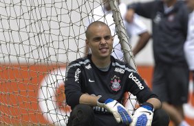 Julio Cesar durante o treino desta manh no CT Joaquim Grava, no Parque Ecolgico do Tiete, o prximo jogo ser contra o Figueirense/SC, domingo dia 26/11, no estdio Orlando Scarpelli, vlida pela 37 rodada do Brasileiro 2011