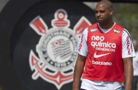 Adriano durante o treino desta manh no CT Joaquim Grava, no Parque Ecolgico do Tiete, o prximo jogo ser contra o Figueirense/SC, amanh, domingo dia 27/11, no estdio Orlando Scarpelli, vlida pela 37 rodada do Brasileiro 2011