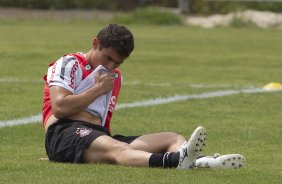 Alex durante o treino desta manh no CT Joaquim Grava, no Parque Ecolgico do Tiete, o prximo jogo ser contra o Figueirense/SC, amanh, domingo dia 27/11, no estdio Orlando Scarpelli, vlida pela 37 rodada do Brasileiro 2011