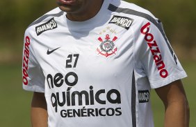 Emerson durante o treino desta manh no CT Joaquim Grava, no Parque Ecolgico do Tiete, o prximo jogo ser contra o Figueirense/SC, amanh, domingo dia 27/11, no estdio Orlando Scarpelli, vlida pela 37 rodada do Brasileiro 2011