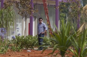 O presidente Andres Sanchez visita as obras do futuro hotel da concentracao, durante o treino desta manh no CT Joaquim Grava, no Parque Ecolgico do Tiete, o prximo jogo ser contra o Figueirense/SC, amanh, domingo dia 27/11, no estdio Orlando Scarpelli, vlida pela 37 rodada do Brasileiro 2011