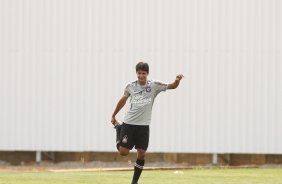 Moradei do Corinthians durante treino realizado no CT Joaquim Grava