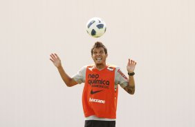 Ramon do Corinthians durante treino realizado no CT Joaquim Grava