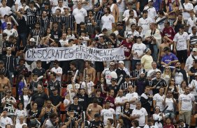 Homenagem a Socrates durante a partida entre Corinthians x Palmeiras, realizada esta tarde no estdio do Pacaembu, vlida pela 38 rodada do Campeonato Brasileiro de 2011
