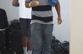Ralf nos vestiários antes da partida entre Corinthians x Palmeiras, realizada esta tarde no estádio do Pacaembu, válida pela 38ª rodada do Campeonato Brasileiro de 2011