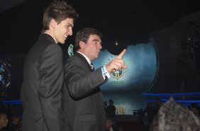 Durante a festa para entrega da taa de campeo Brasileiro de 2011 ao Corinthians e aos melhores do Campeonato Brasileiro de 2011