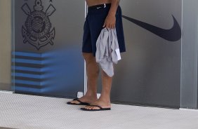 Emerson durante o treino de recuperao na piscina esta tarde no CT Joaquim Grava, no Parque Ecolgico do Tiete. O prximo jogo da equipe ser 29/01, contra o Linense, no estdio do Pacaembu pela 3 rodada do Campeonato Paulista 2012