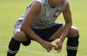 Matheuzinho durante o treino desta tarde no CT Joaquim Grava, no Parque Ecolgico do Tiete. O prximo jogo da equipe ser amanh, quarta-feira, dia 08/02, contra o Mogi Mirim, no Estdio Romildo Vitor Gomes Ferreira, pela 6 rodada do Campeonato Paulista 2012