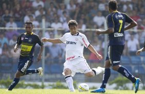 Durante a partida entre So Caetano/SP x Corinthians, realizada esta tarde no estdio Anacleto Campanella, em So Caetano do Sul/SP, pela 8 rodada do Campeonato Paulista de 2012