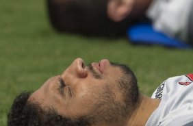 Wallace durante o treino desta manh no CT Joaquim Grava, no Parque Ecolgico do Tiete. O prximo jogo da equipe ser quarta-feira, dia 29/02, contra a Catanduvense, no estdio do Pacaembu, pela 11 rodada do Campeonato Paulista 2012