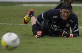 Goleiro Cassio que entra como titular amanh durante treino desta tarde no CT Joaquim Grava, localizado no Parque Ecolgico do Tiete. O prximo jogo da equipe ser amanh, quarta-feira, dia 28/03, contra XV de Piracicaba, no Pacaembu, vlido pela 16 rodada do Campeonato Paulista 2012