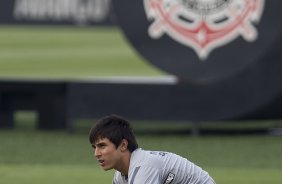 Willian durante treino desta tarde no CT Joaquim Grava, localizado no Parque Ecológico do Tiete. O próximo jogo da equipe será domingo, dia 01/04, contra Oeste de Itápolis, em Presidente Prudente, válido pela 17ª rodada do Campeonato Paulista 2012
