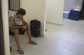 Felipe nos vestiários antes da partida entre Corinthians x Paulista de Jundiaí/SP, realizada esta tarde no estádio do Pacaembu, válida pela 18ª rodada do Campeonato Paulista de 2012