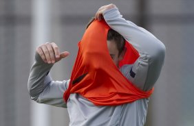 Alex durante o treino realizado esta tarde no CT Joaquim Grava, localizado no Parque Ecológico do Tiete. O próximo jogo da equipe será dia amanhã, quarta-feira, 09/05, contra o Emelec/Equador, jogo de volta, válido pelas oitavas de final da Copa Libertadores da América 2012