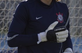 Cassio durante o treino realizado esta tarde no CT Joaquim Grava, localizado no Parque Ecológico do Tiete. O próximo jogo da equipe será dia amanhã, quarta-feira, 09/05, contra o Emelec/Equador, jogo de volta, válido pelas oitavas de final da Copa Libertadores da América 2012