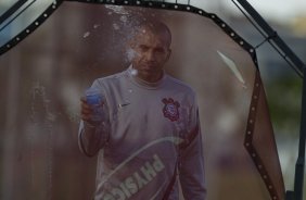 Emerson durante o treino realizado esta tarde no CT Joaquim Grava, localizado no Parque Ecológico do Tiete. O próximo jogo da equipe será dia amanhã, quarta-feira, 09/05, contra o Emelec/Equador, jogo de volta, válido pelas oitavas de final da Copa Libertadores da América 2012