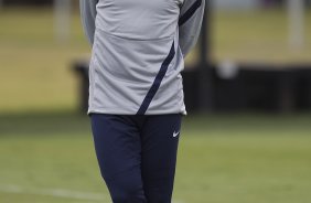 Emerson durante o treino realizado esta tarde no CT Joaquim Grava, localizado no Parque Ecológico do Tiete. O próximo jogo da equipe será dia amanhã, quarta-feira, 09/05, contra o Emelec/Equador, jogo de volta, válido pelas oitavas de final da Copa Libertadores da América 2012