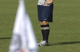 Alessandro durante o treino realizado esta manh no CT Joaquim Grava, localizado no Parque Ecolgico do Tiete. O prximo jogo da equipe ser dia 16/05, em So Janurio, contra o Vasco da Gama, jogo de ida vlido pelas quartas de final da Copa Libertadores da Amrica 2012