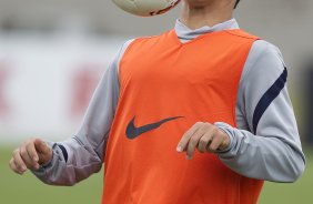 Matheus durante o treino realizado esta manhã no CT Joaquim Grava, localizado no Parque Ecológico do Tiete. O próximo jogo da equipe será dia 16/05, em São Januário, contra o Vasco da Gama, jogo de ida válido pelas quartas de final da Copa Libertadores da América 2012