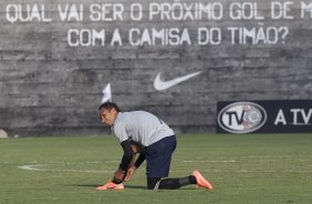 Liedson durante o treino realizado esta tarde no CT Joaquim Grava, localizado no Parque Ecológico do Tiete. O próximo jogo da equipe será domingo, dia 20/05, contra o Fluminense, no Pacaembu, abertura do Campeonato Brasileiro de 2012