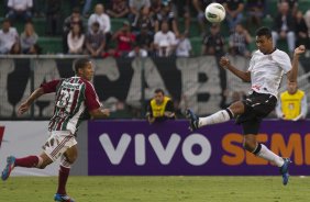 Durante a partida entre Corinthians x Fluminense, realizada esta tarde no estádio do Pacaembu, válida pela 1ª rodada do Campeonato Brasileiro de 2012
